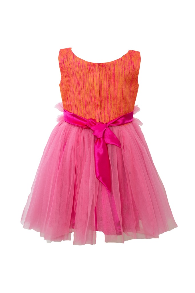 Sleeveless Net frock