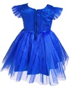 Royal Blue Frock with Frill Half Sleeves