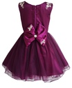 Wine Colored Frock with Applique Work