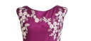 Wine Colored Frock with Applique Work