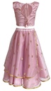 Ethnic Peach Color Lehenga with Boat Neck Blouse