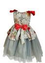 Grey Flared Party Wear Gown