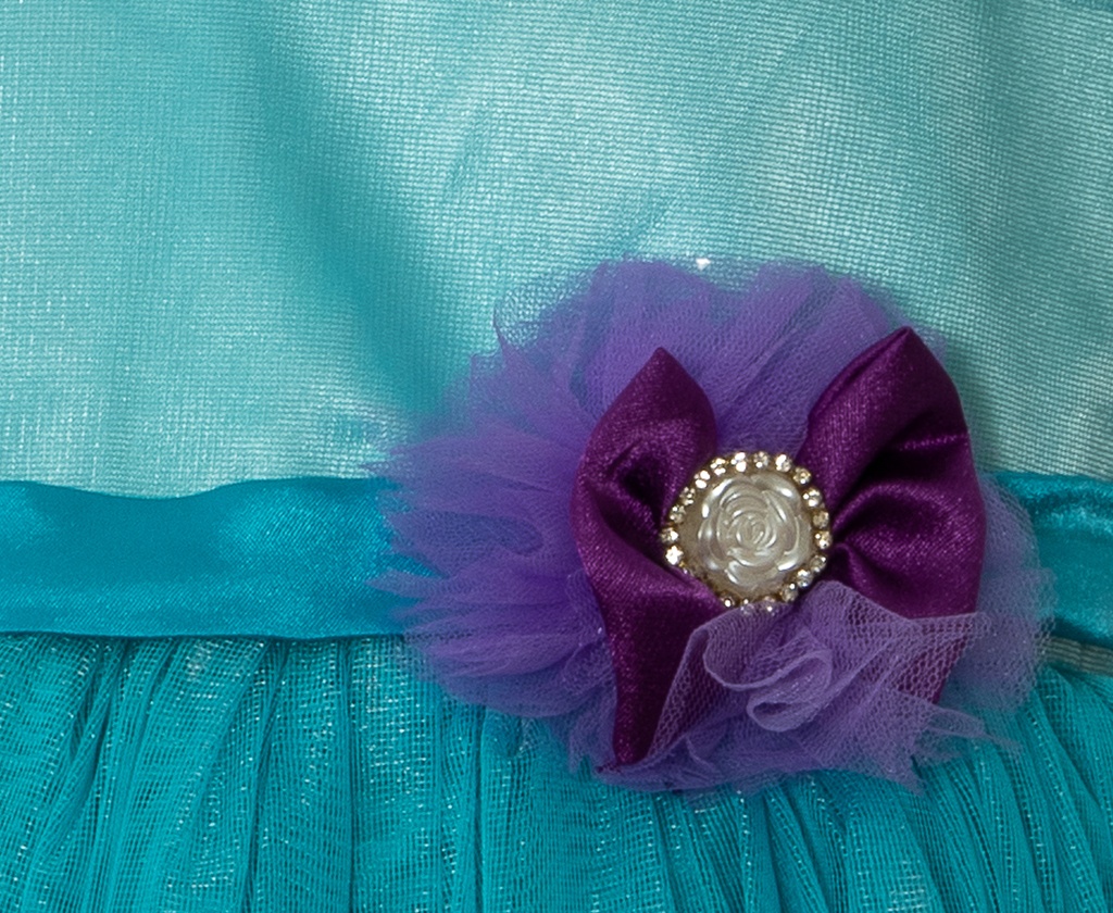 Flower Design "U" neck frock