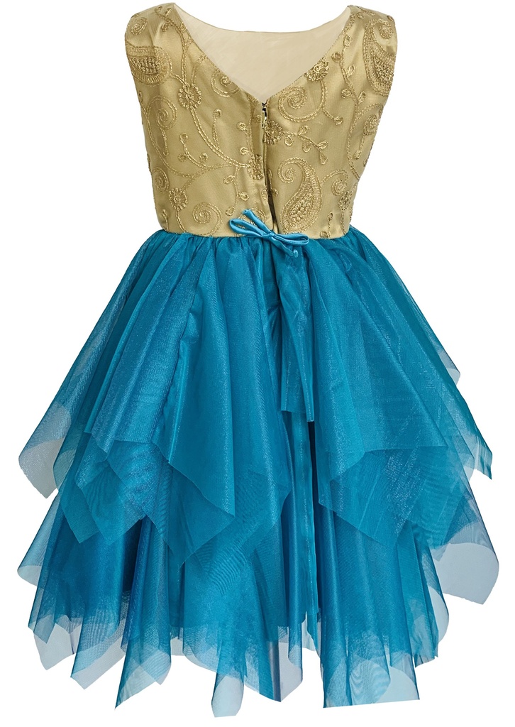 Dual Color Handkerchief Design Frock