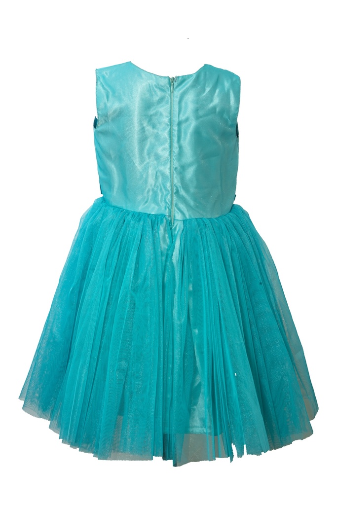 Flower Design "U" neck frock