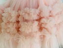 Peach Color Ruffle Party Wear