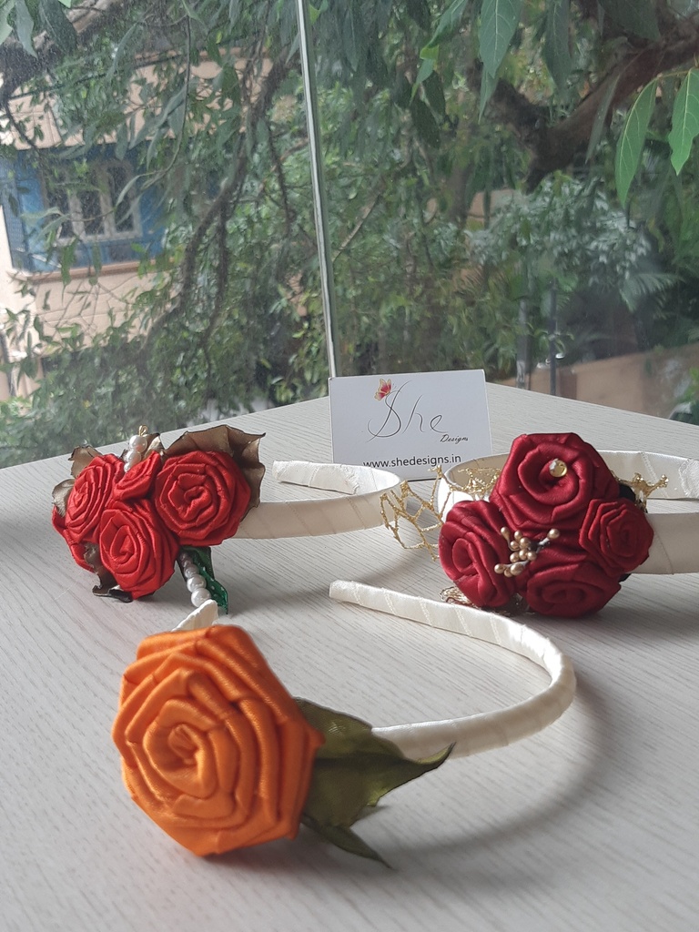 Rose Hair Band (Cotton)