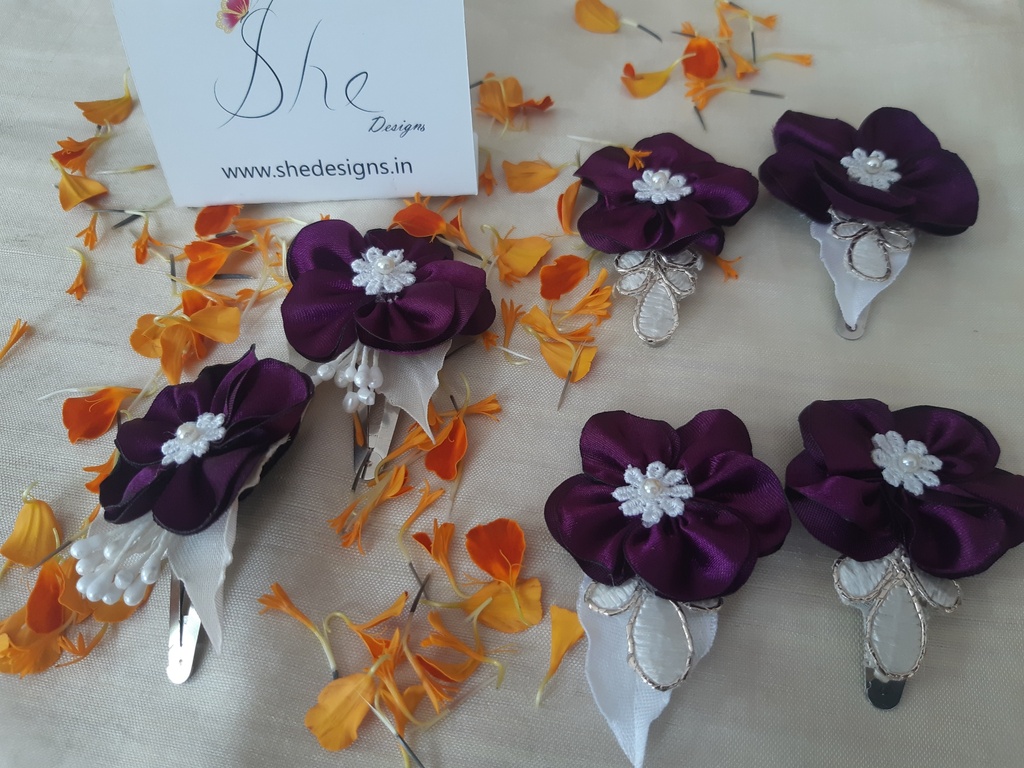 White Colour Hair Clip