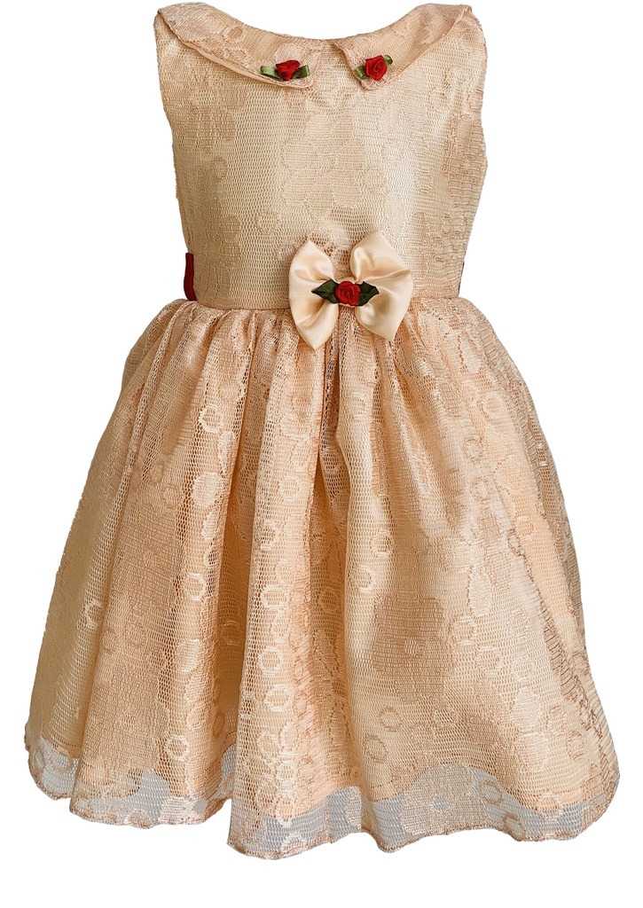 Peach Color Casual Wear Frock