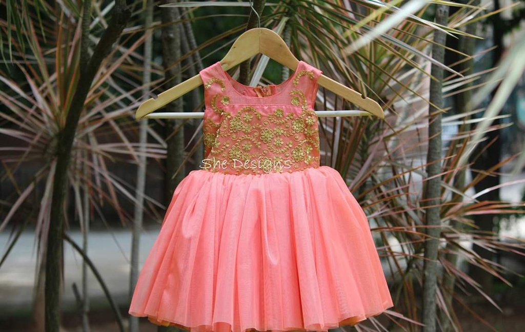 Kids net frock