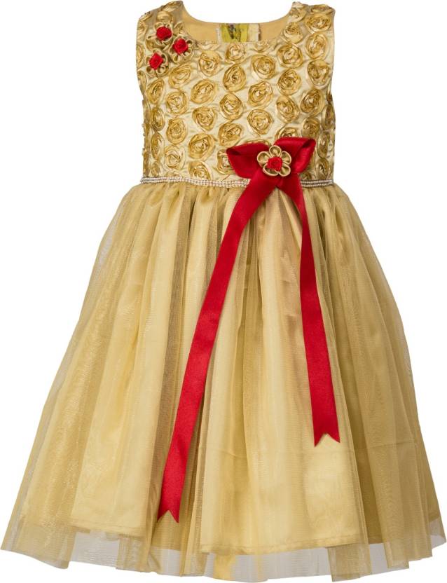 Gold Frill Frock