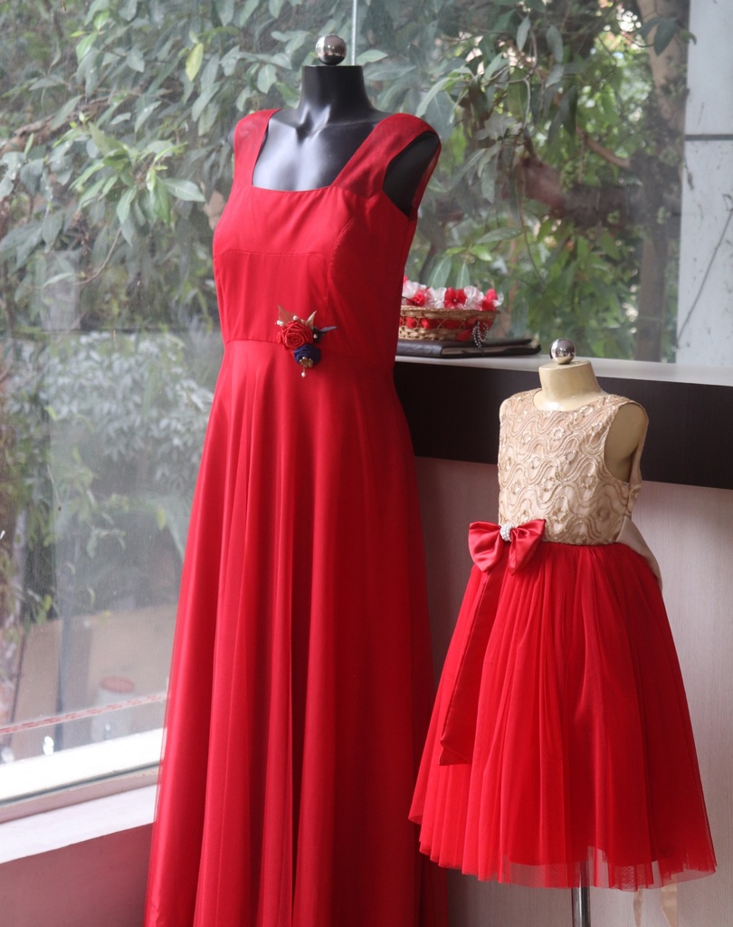 Mother And daughter Matching Party Wear