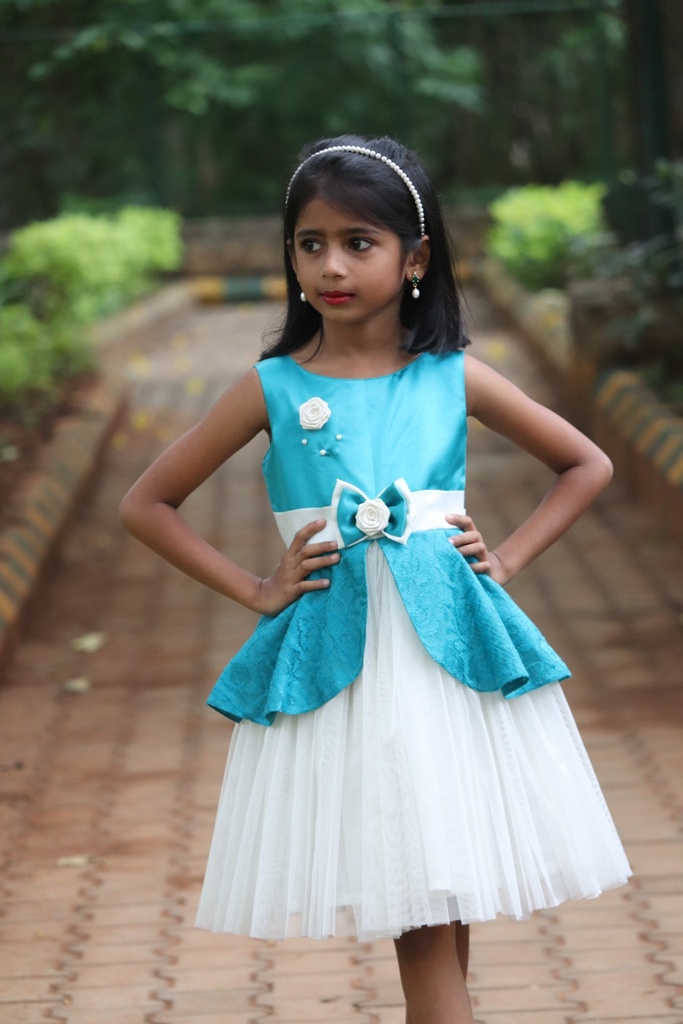 Double Layer With Butterfly Dress