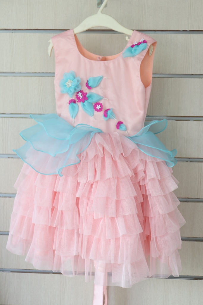 Sleeveless Frill Frock