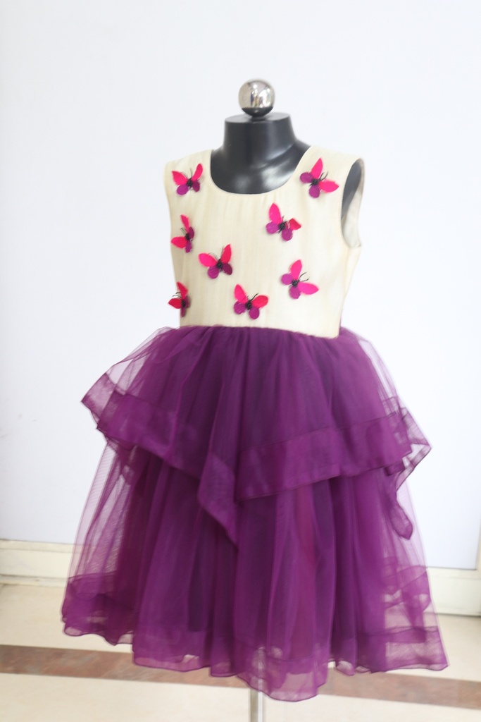 Butterfly with Frill frock