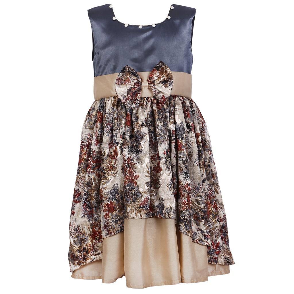 Butterfly Design Double Layer Dress