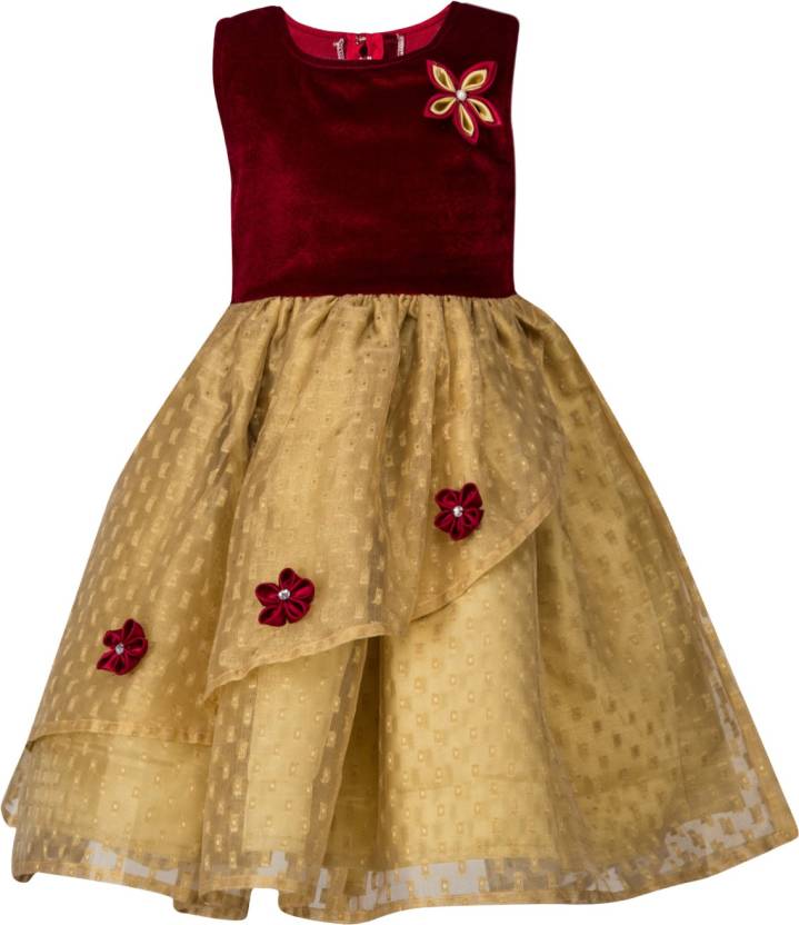 Flower Design with Double Layer Frock