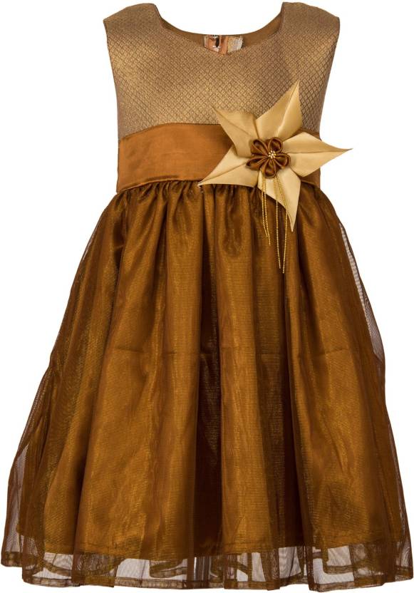 Round Neck Flower Design Frock