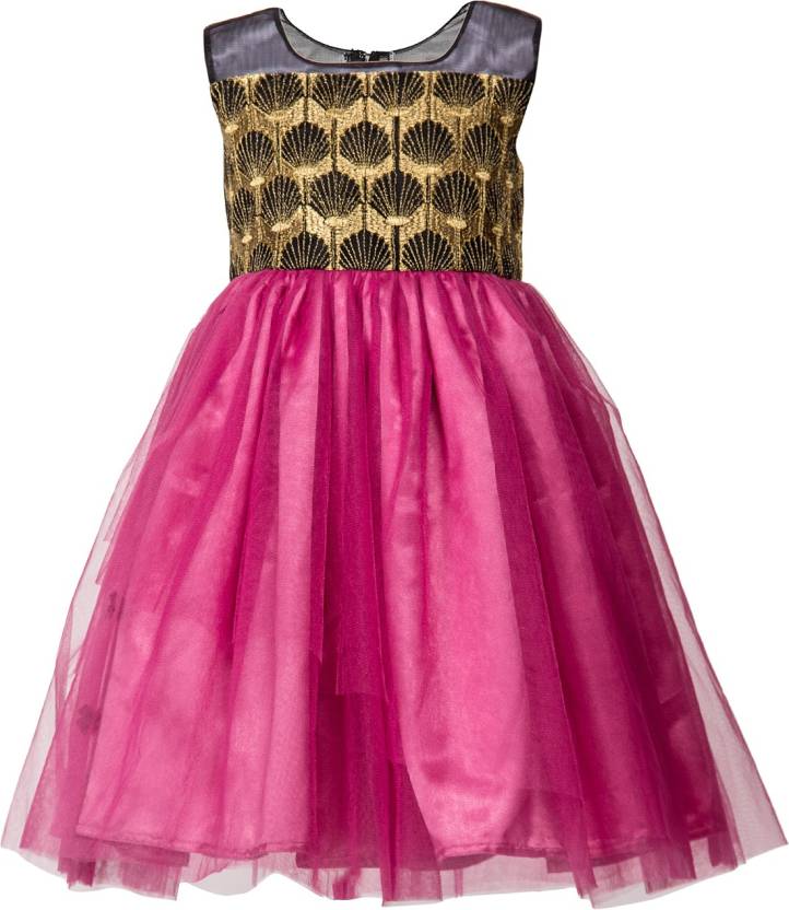 Gold and Red Frill Frock