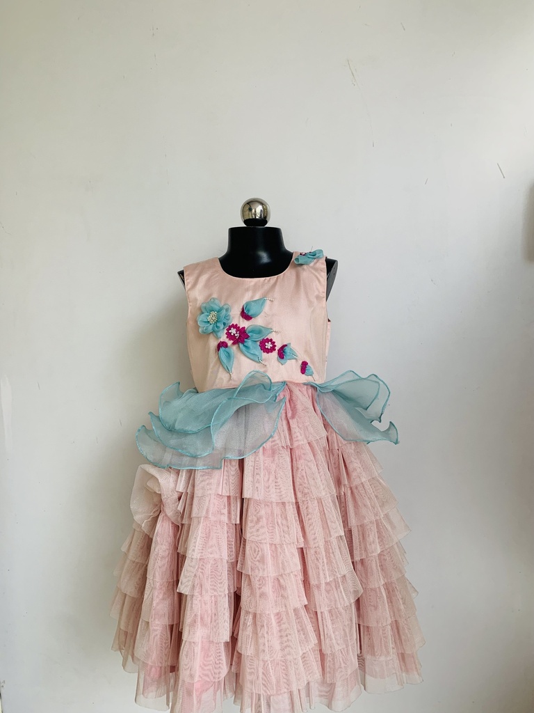 Sleeveless Frill Frock