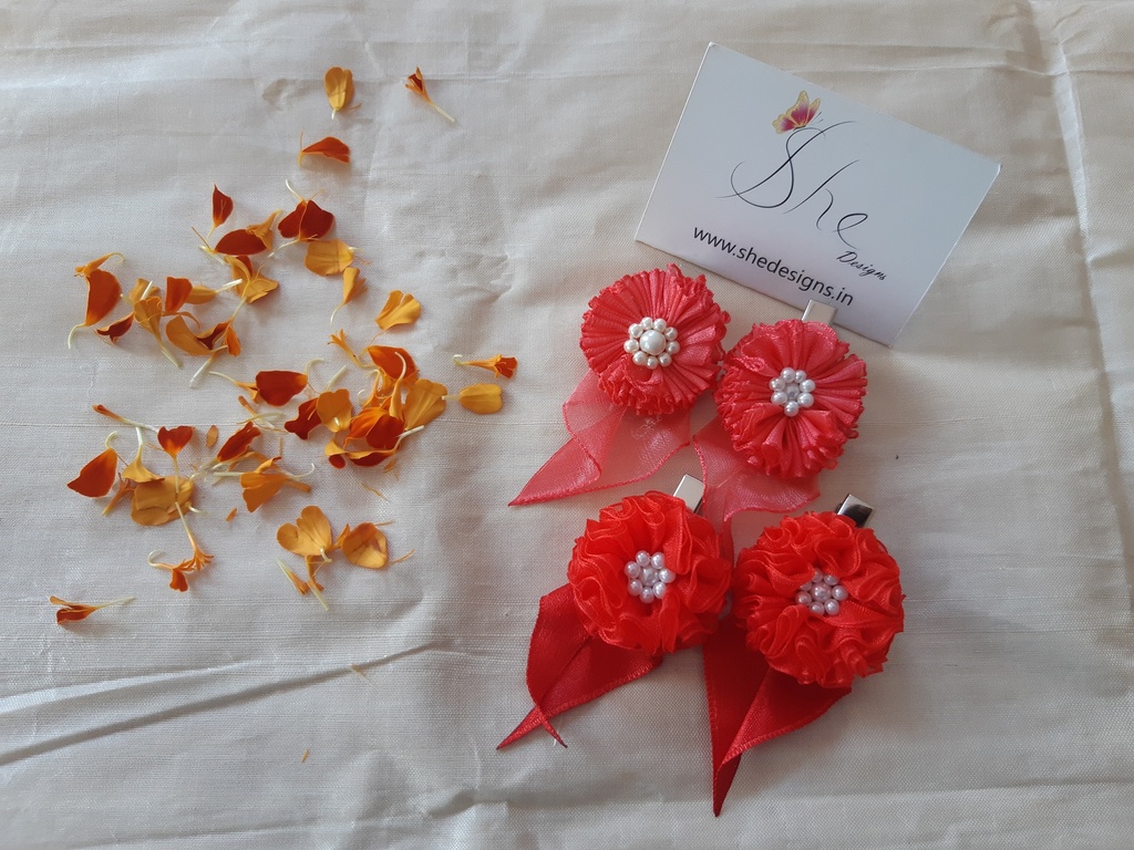 Fabric Flower Hair Band