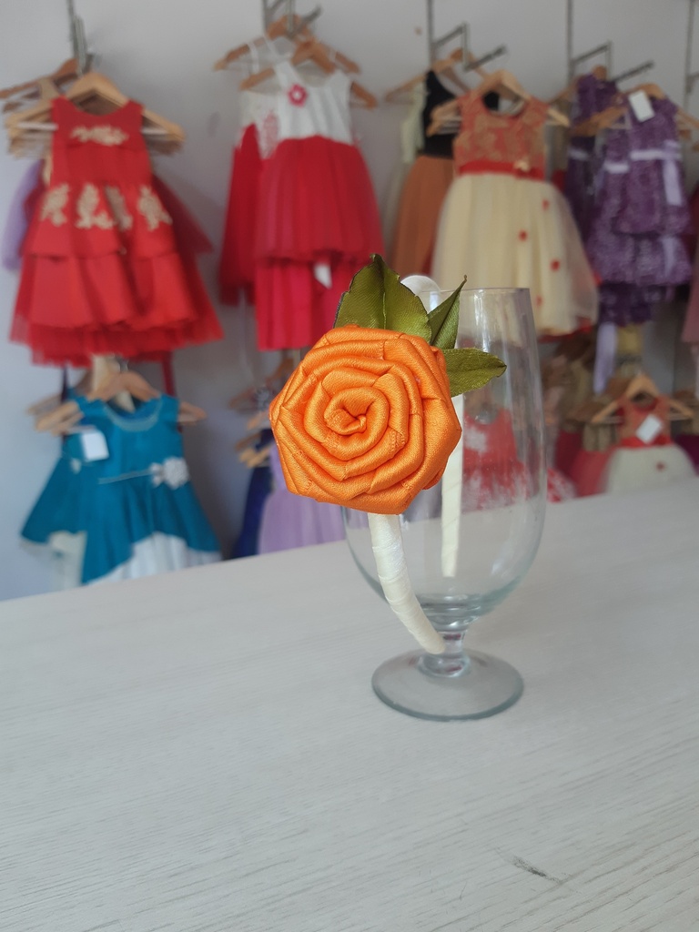 Orange Colour Hair Band (Cotton)