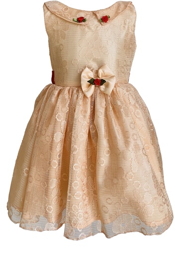 Peach Color Casual Wear Frock