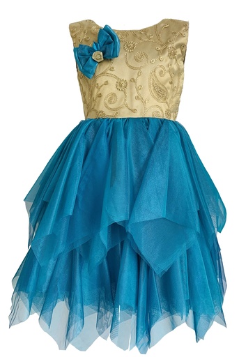 Dual Color Handkerchief Design Frock