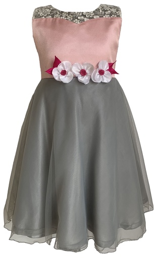 Blush Pink Sweetheart Neck Baby Frock